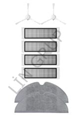 Xiaomi Vacuum Mop 1C (STYTJ01ZHM) Robot Süpürge Uyumlu 8'li Yedek Parça Seti