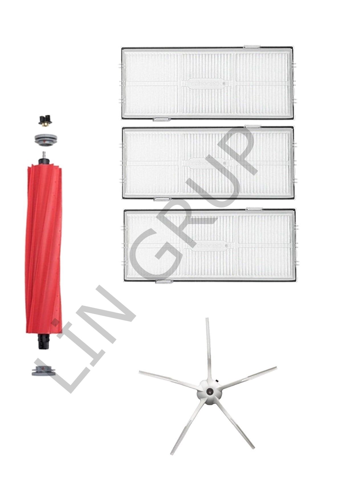 Roborock S7 Max V Robot Süpürge Uyumlu 5'li Yedek Parça Seti