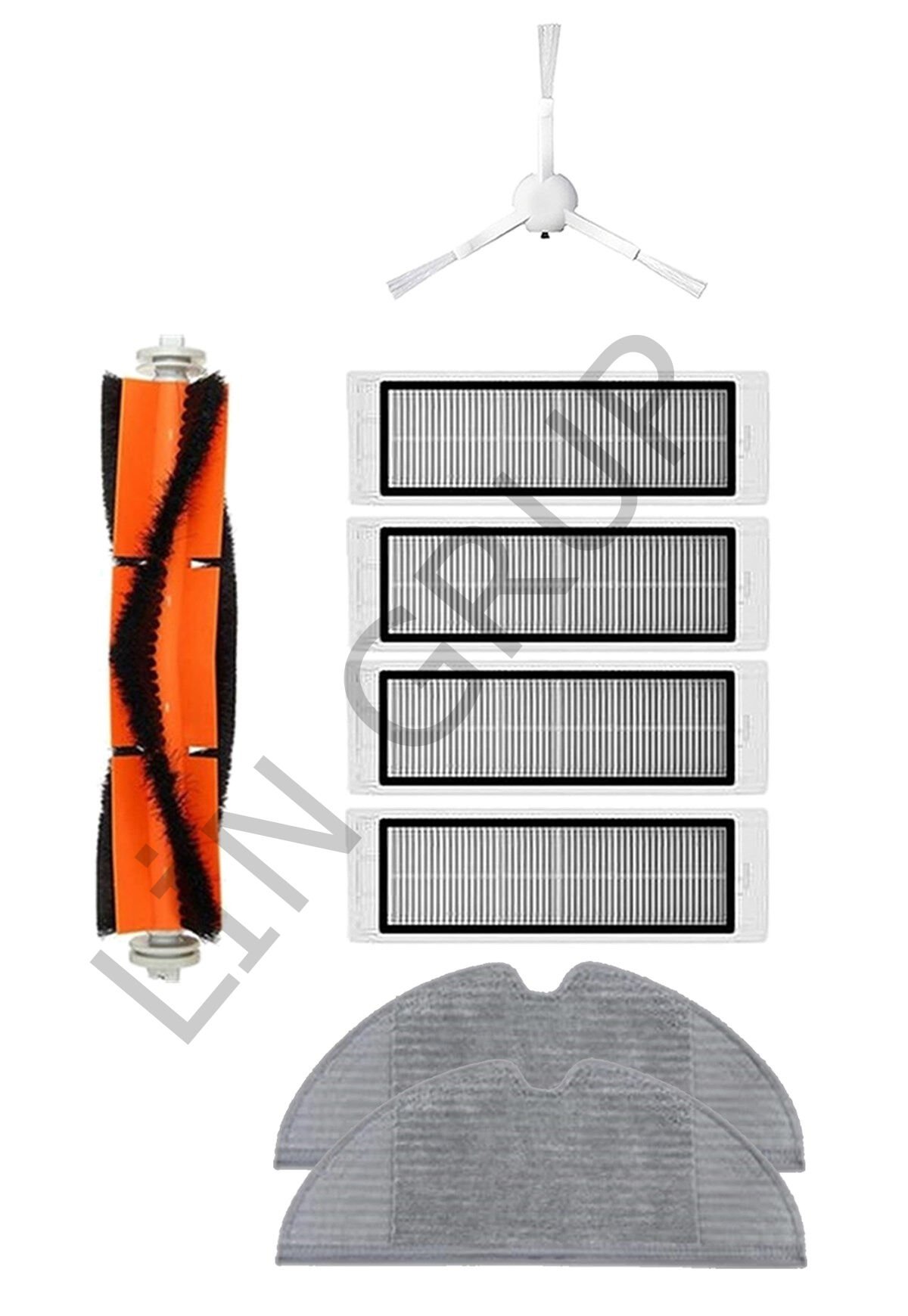 Xiaomi Vacuum Mop 1C (STYTJ01ZHM) Robot Süpürge Uyumlu 8'li Yedek Parça Seti