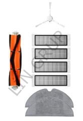 Xiaomi Vacuum Mop 1C (STYTJ01ZHM) Robot Süpürge Uyumlu 8'li Yedek Parça Seti