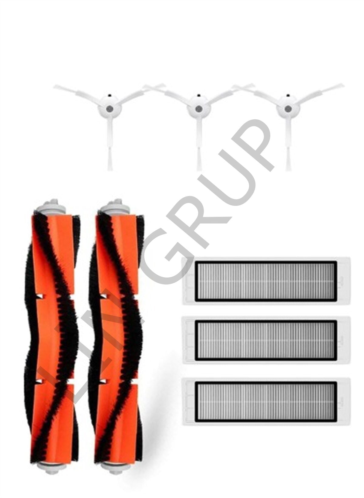 Xiaomi Vacuum Cleaner 1S (SDJQR03RR) Robot Süpürge Uyumlu 8'li Yedek parça Seti