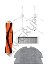 Xiaomi Vacuum Mop 1C (STYTJ01ZHM) Robot Süpürge Uyumlu 8'li Yedek Parça Seti