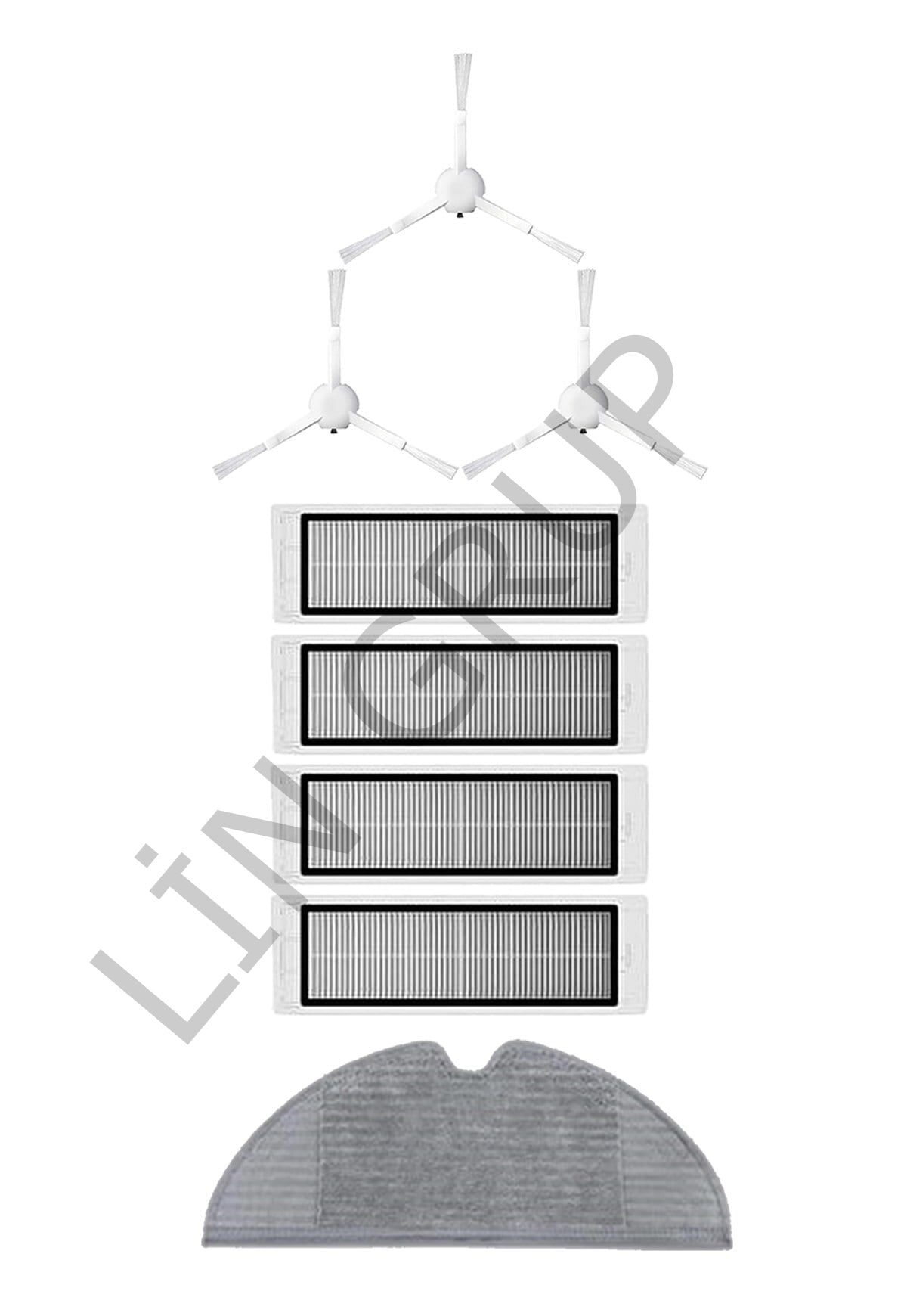 Xiaomi Vacuum Mop 1C (STYTJ01ZHM) Robot Süpürge Uyumlu 8'li Yedek Parça Seti