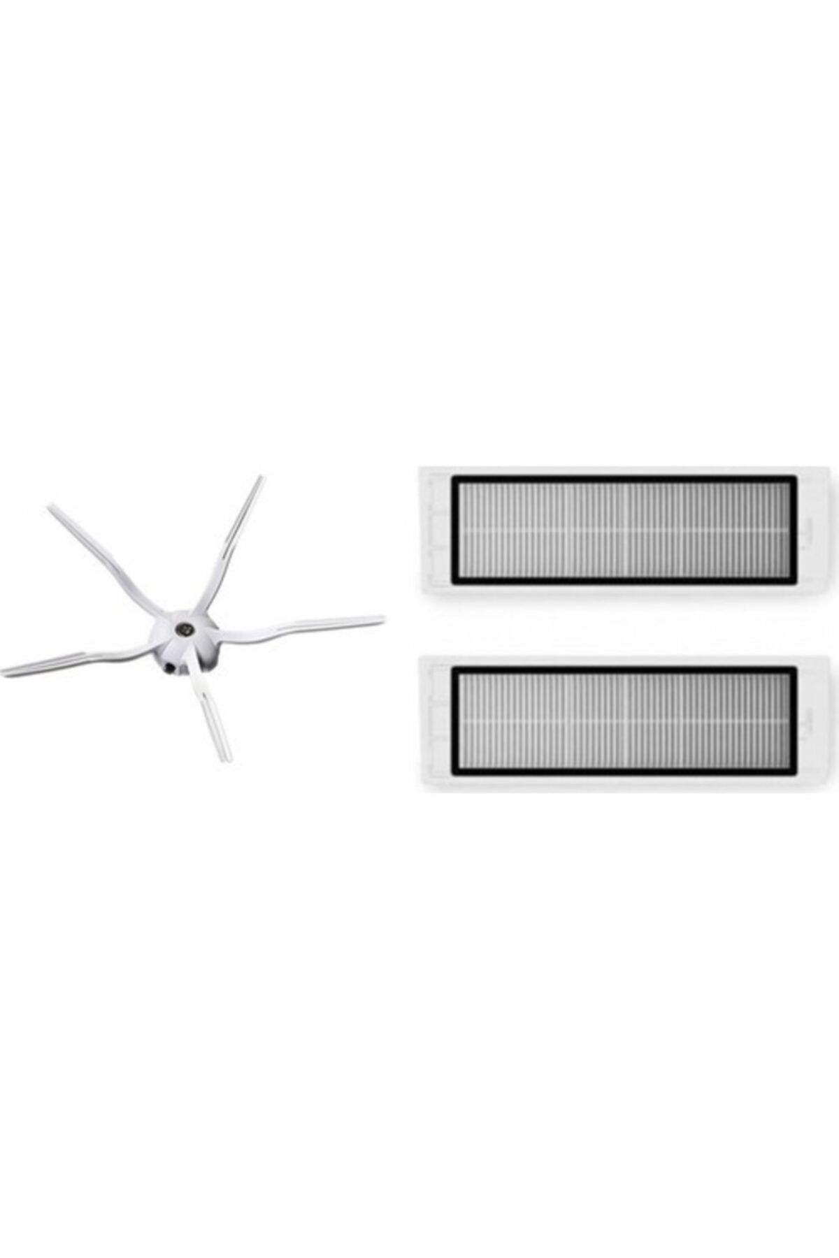 Roborock S6 Pure 2 Adet Hepa Filtre , 1 Adet 5 Kollu Yan Fırça