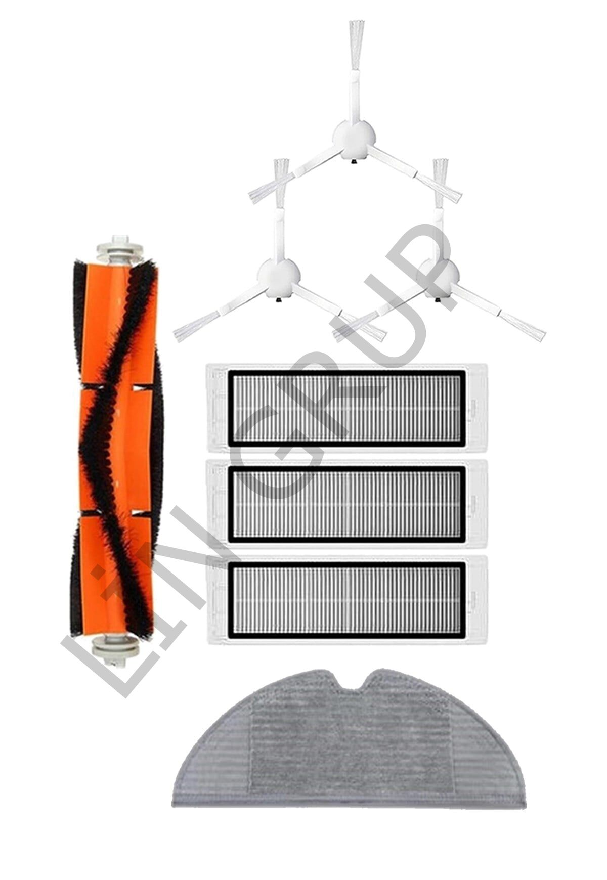 Xiaomi Vacuum Mop 1C (STYTJ01ZHM) Robot Süpürge Uyumlu 8'li Yedek Parça Seti