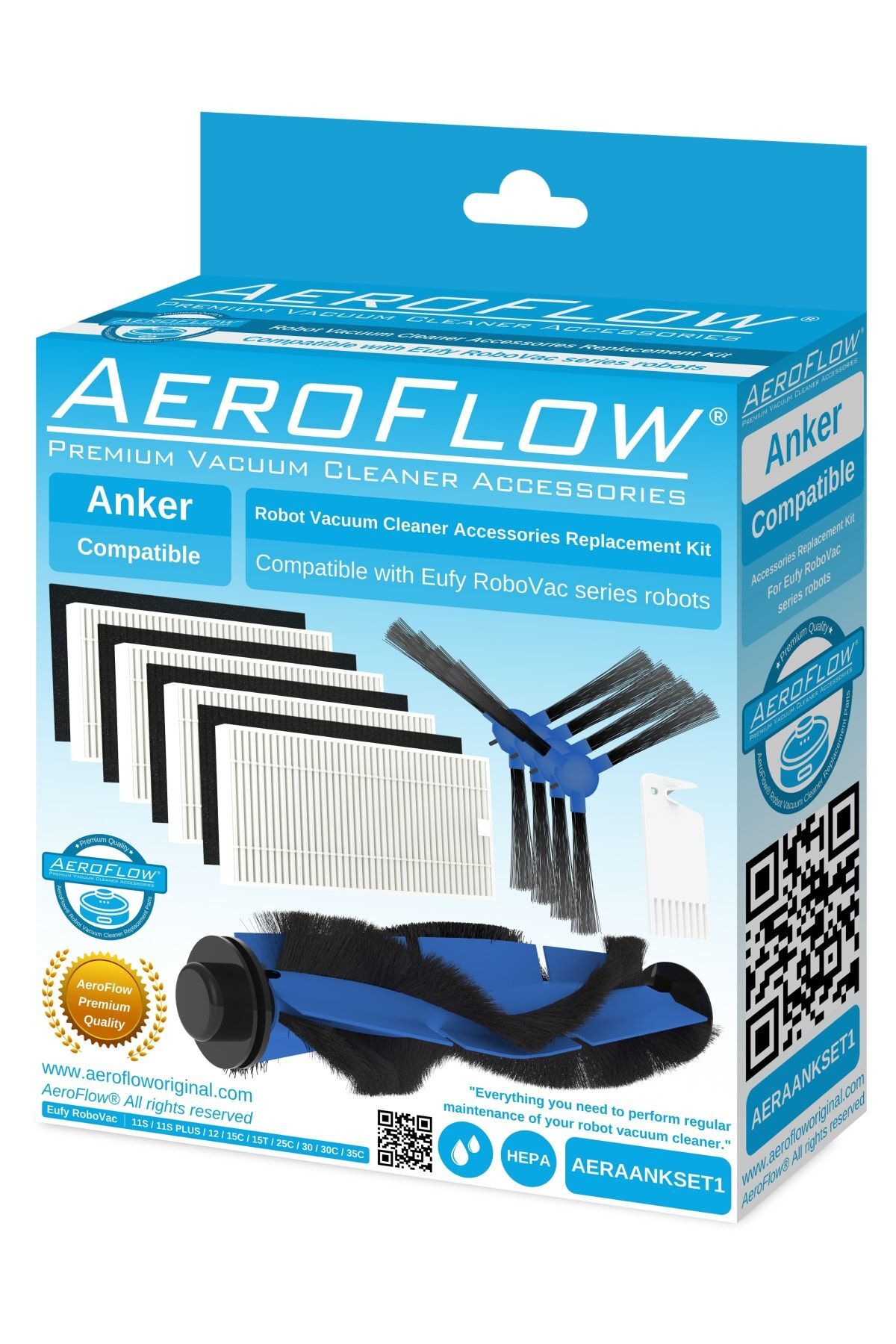 Anker Eufy Robovaç 11s-35c Robot Yedek Filtre Seti