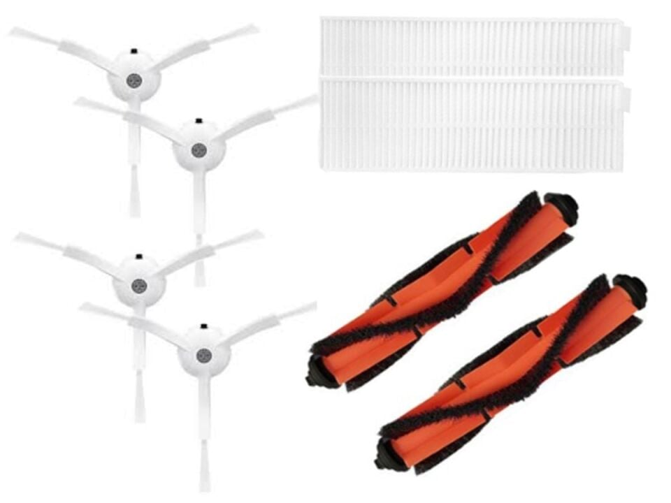 Xiaomi Vacuum Mop 2in1 Essential (MJSTG1) Robot Süpürge Uyumlu 8'li Yedek Parça Seti
