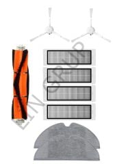 Xiaomi Vacuum Mop 1C (STYTJ01ZHM) Robot Süpürge Uyumlu 9'lu Yedek Parça Seti