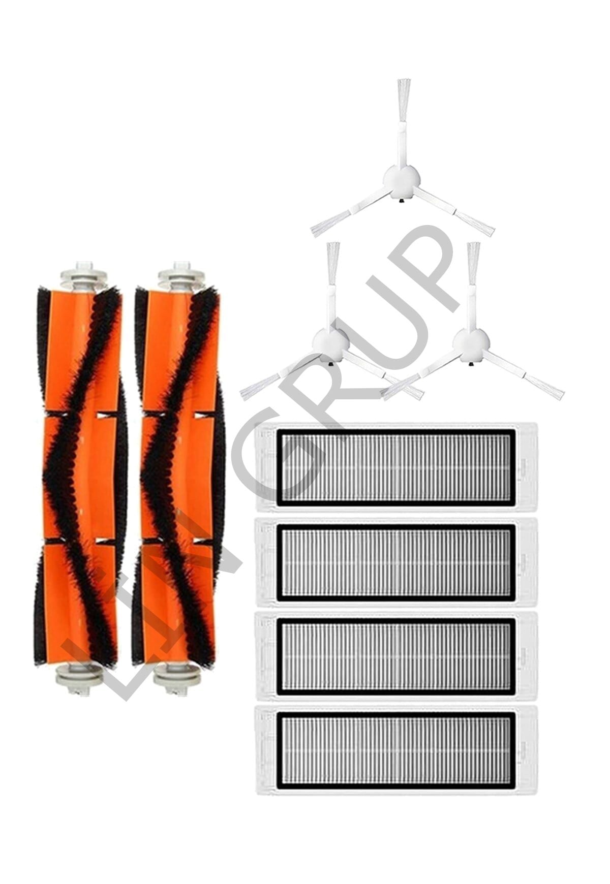 Xiaomi Vacuum Mop 1C (STYTJ01ZHM) Robot Süpürge Uyumlu 9'lu Yedek Parça Seti