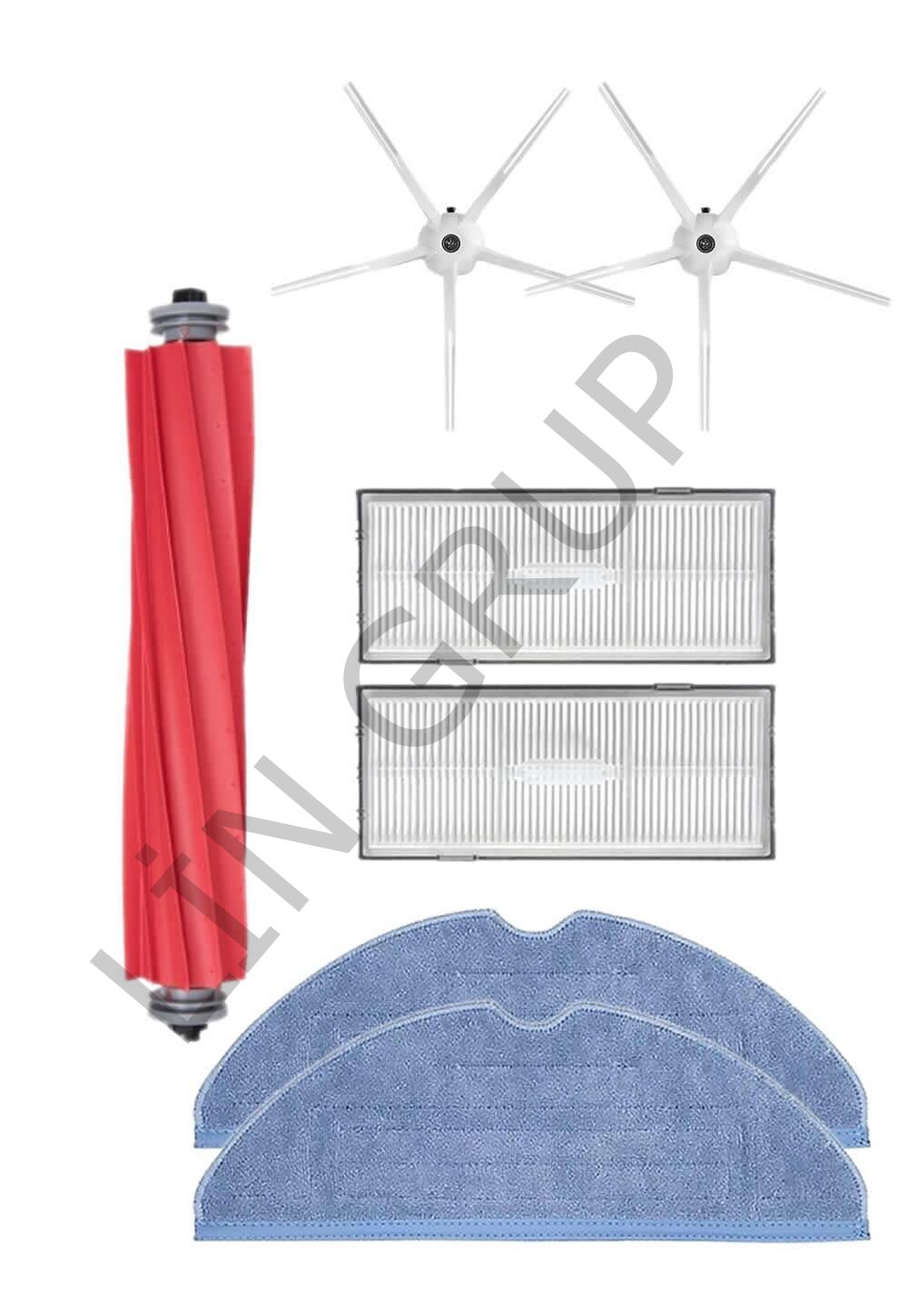 Roborock S7 Max Ultra Robot Süpürge Uyumlu 7'li Yedek Parça Seti