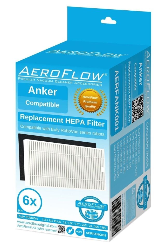Orijinal Anker Eufy Robovac 11s - 35c Filtre Seti -T2905031 (6 Adet)