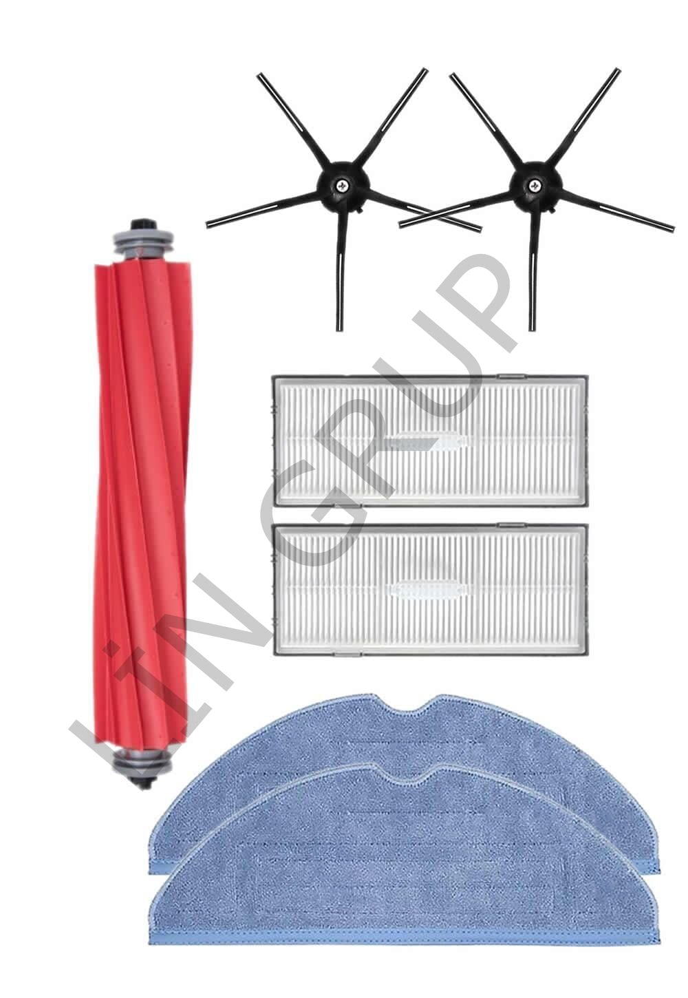 Roborock S7 Max Ultra Robot Süpürge Uyumlu 7'li Yedek Parça Seti