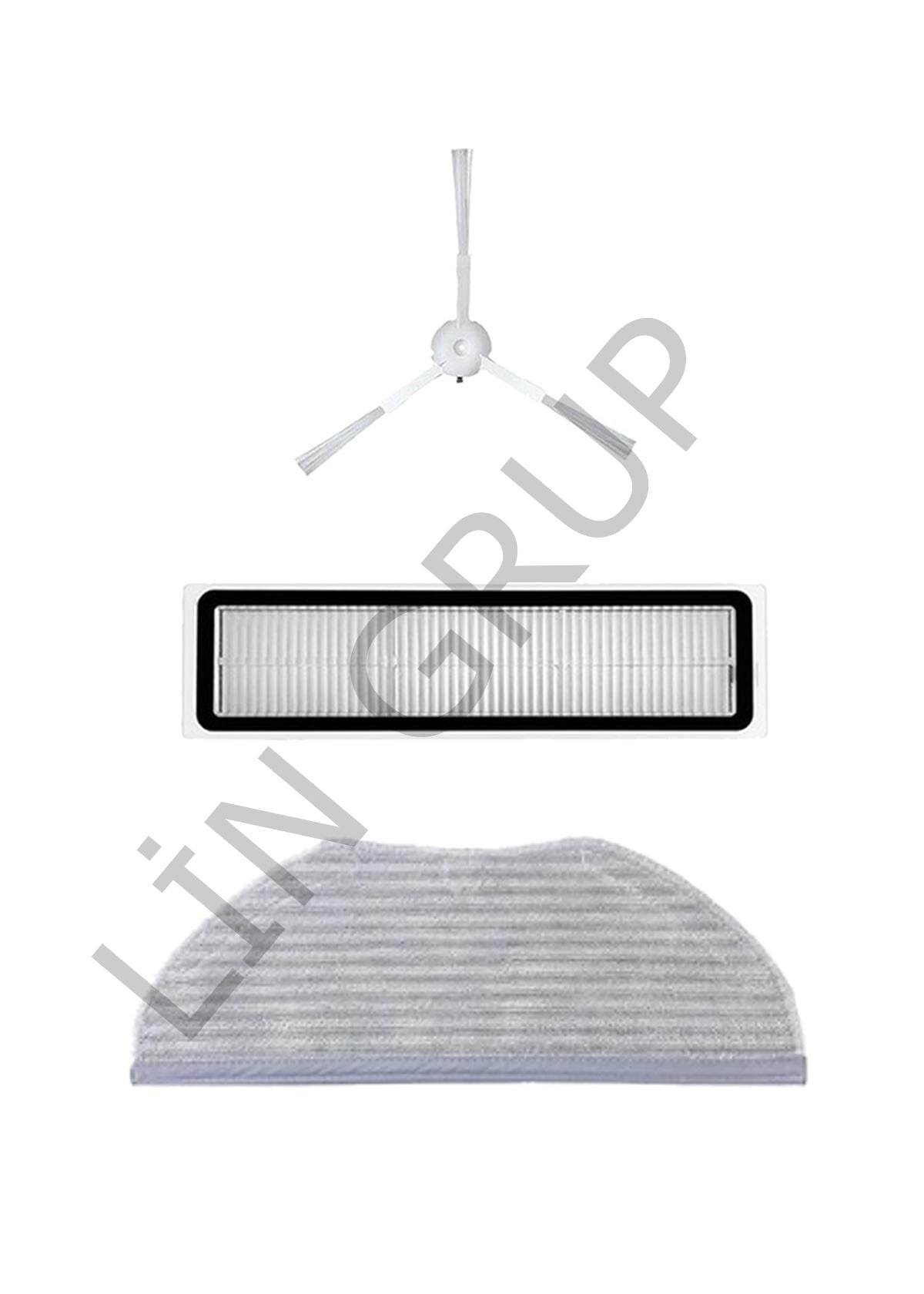 Xiaomi Vacuum Mop S10T (STFCR01SZ) Robot Süpürge Uyumlu 3'lü Yedek Parça Seti