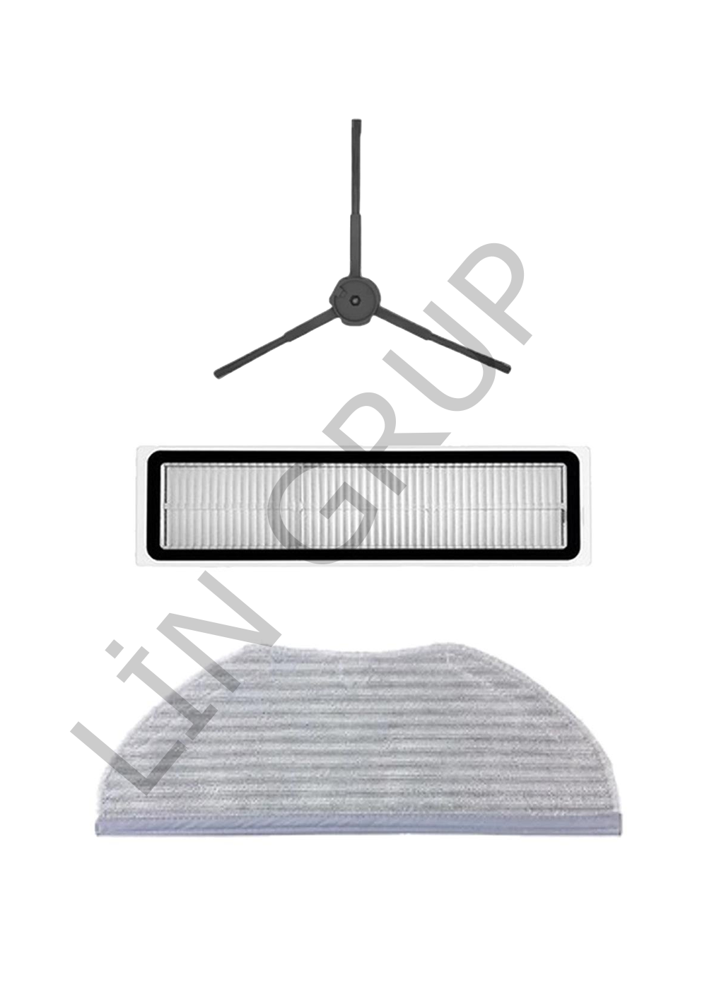 Xiaomi Vacuum Mop S10T (STFCR01SZ) Robot Süpürge Uyumlu 3'lü Yedek Parça Seti