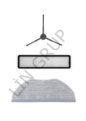 Xiaomi Vacuum Mop S10T (STFCR01SZ) Robot Süpürge Uyumlu 3'lü Yedek Parça Seti