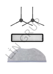 Xiaomi Vacuum Mop S10T (STFCR01SZ) Robot Süpürge Uyumlu 4'lü Yedek Parça Seti