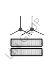 Xiaomi Vacuum Mop S10T (STFCR01SZ) Robot Süpürge Uyumlu 4'lü Yedek Parça Seti