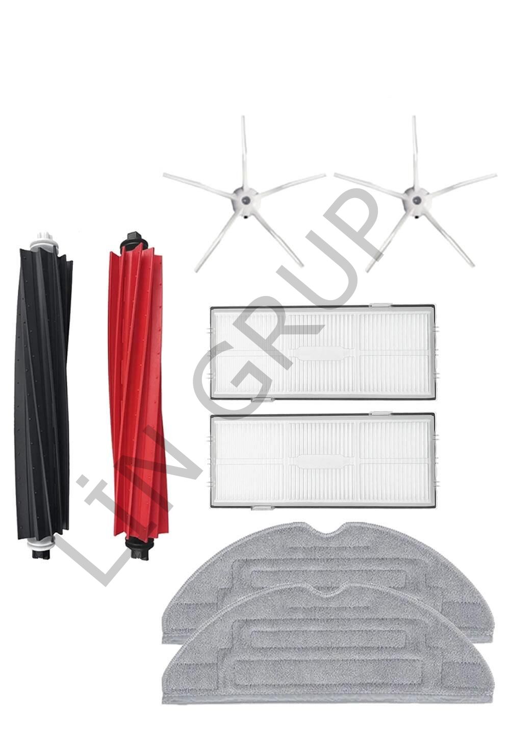 Roborock S8 Pro Ultra Robot Süpürge Uyumlu 8'li Yedek Parça Seti