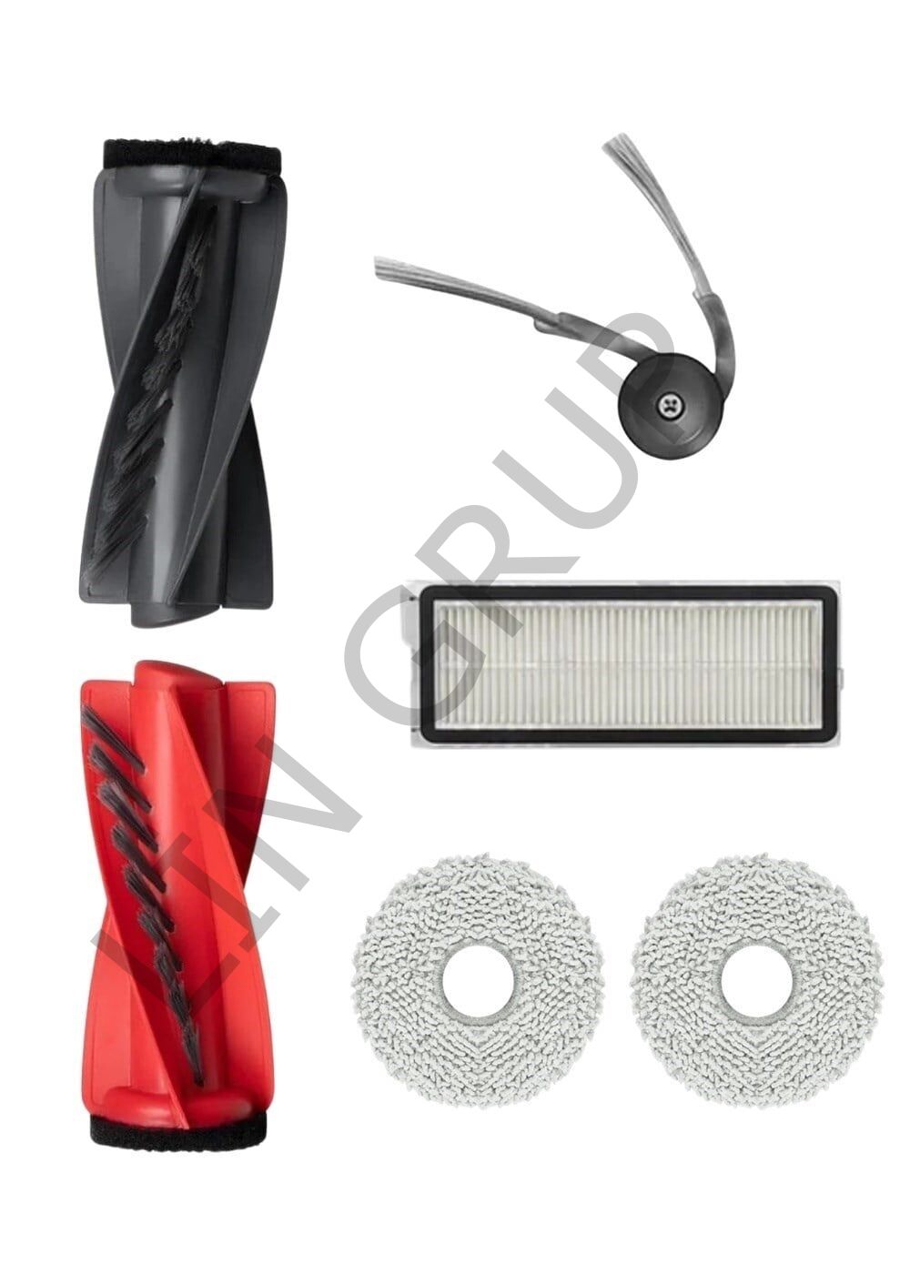 Roborock Q Revo Edge  Robot Süpürge Uyumlu 4'lü Yedek Parça Seti