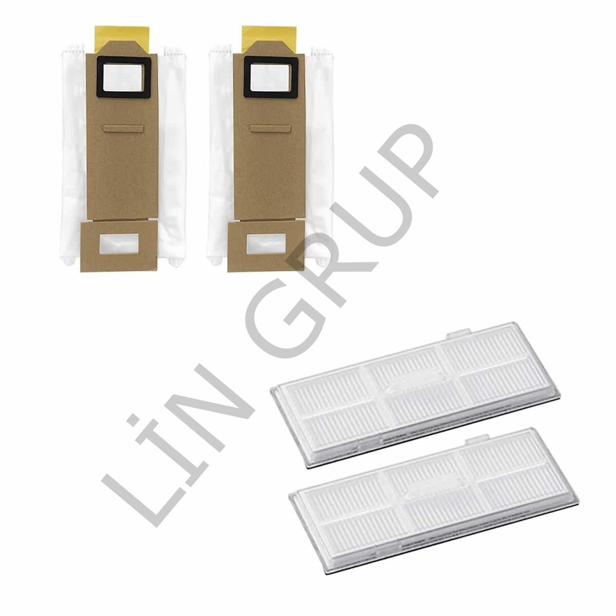 Roborock S7 MaxV Plus Robot Süpürge Uyumlu 4'lü -Yedek Parça Seti