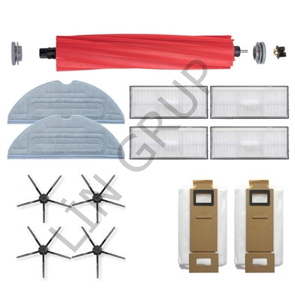 Roborock S7 MaxV Plus Robot Süpürge Uyumlu 13'lü Yedek Parça Seti