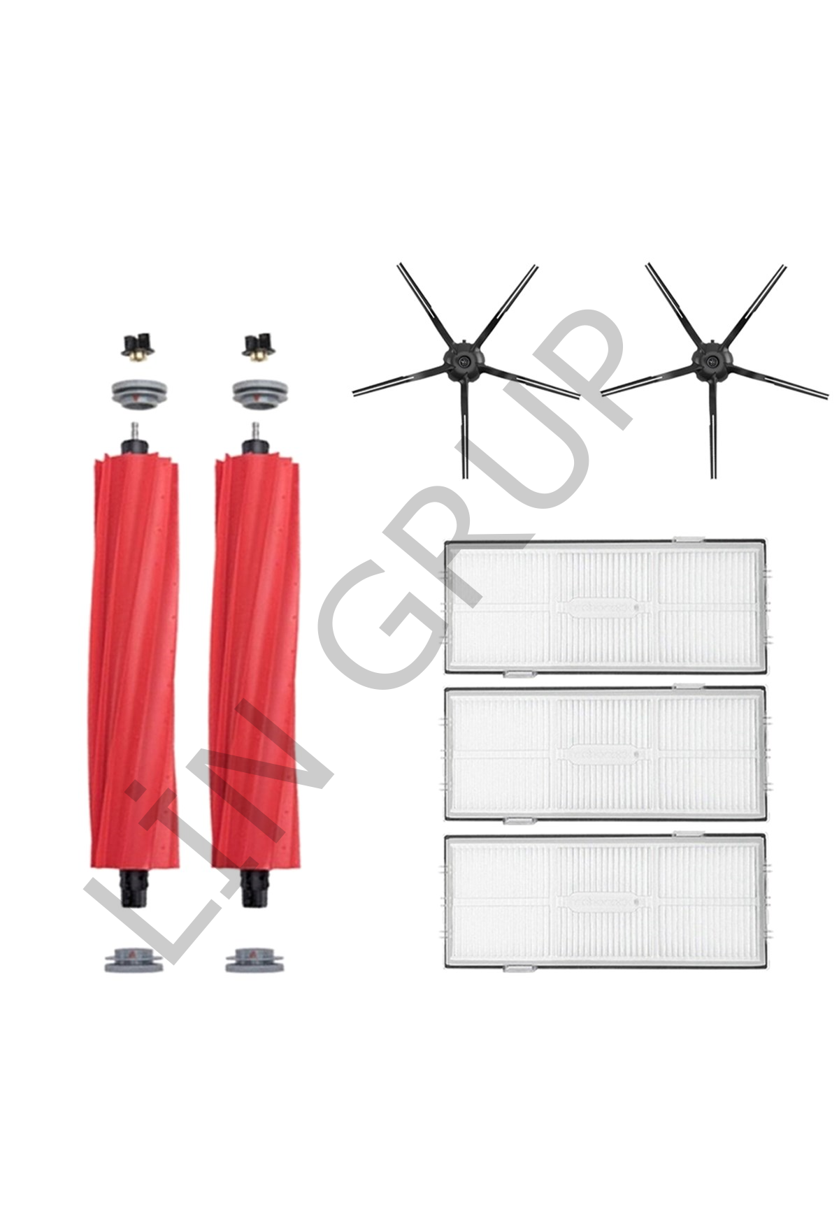Roborock S7 MaxV Plus Robot Süpürge Uyumlu 7'li Yedek Parça Seti