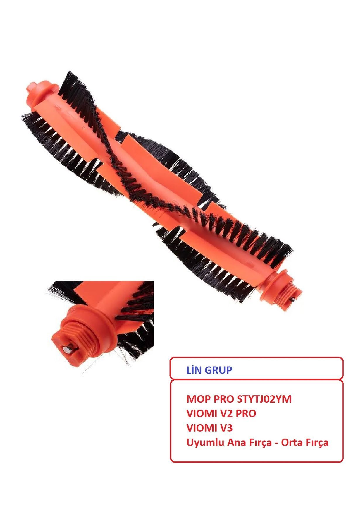 Xiaomi Mop Pro Viomi V2 Pro V3 Uyumlu 1 adet orta fırça ana fırça