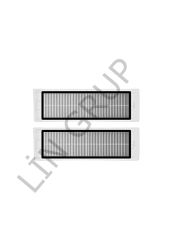 Xiaomi X10+ (B101GL) Robot Süpürge Uyumlu 2'li Yedek Parça Seti