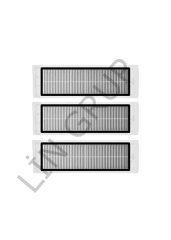 Xiaomi X10+ (B101GL) Robot Süpürge Uyumlu 3'lü Yedek Parça Seti