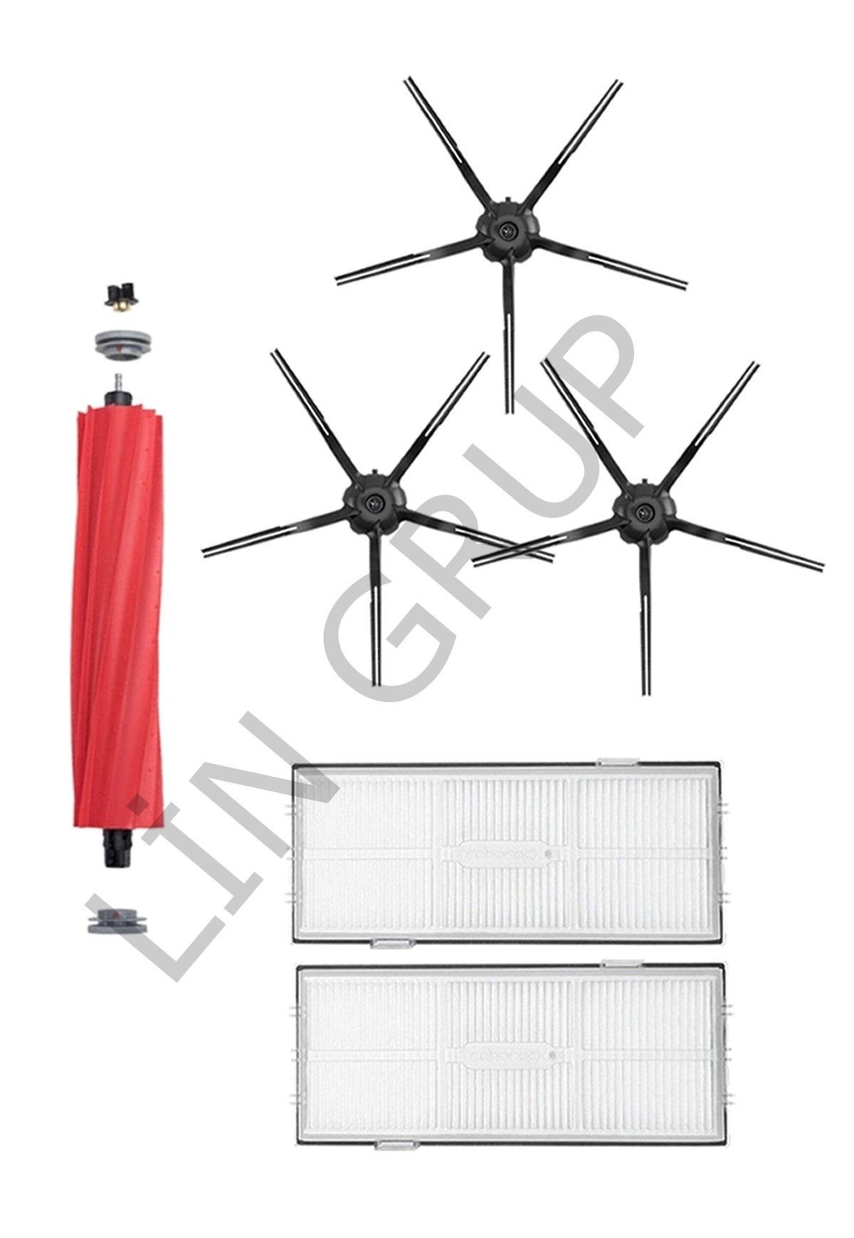 Roborock S7 MaxV Plus Robot Süpürge Uyumlu 6'lı Yedek Parça Seti