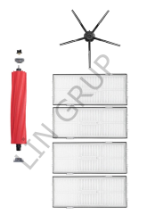 Roborock S7 MaxV Plus Robot Süpürge Uyumlu 6'lı Yedek Parça Seti