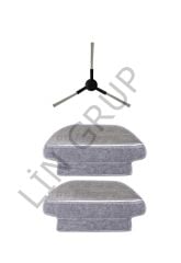 Xiaomi Mop Pro (STYTJ02YM) Robot Süpürge Uyumlu 3'lü Yedek Parça Seti