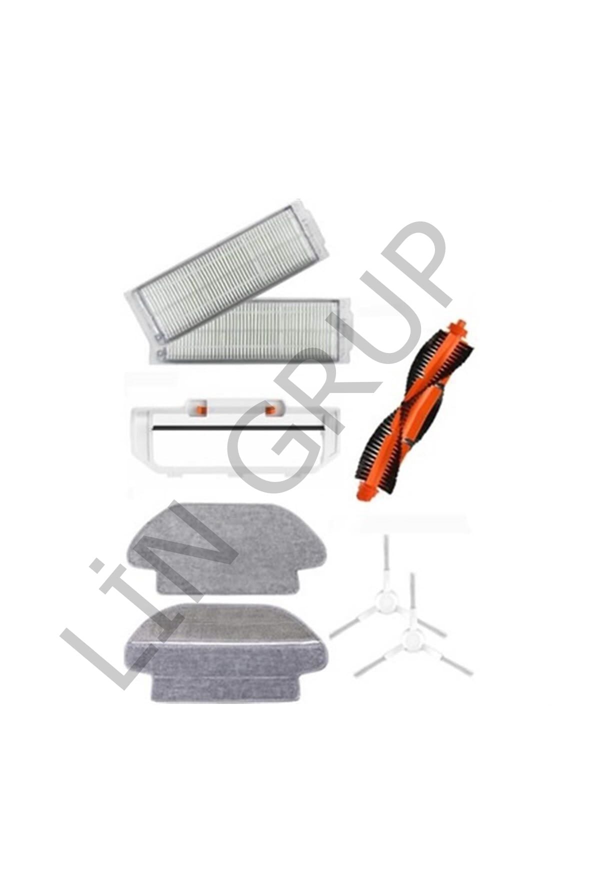 Xiaomi Mop Pro (STYTJ02YM) Robot Süpürge Uyumlu 8'li Yedek Parça Seti