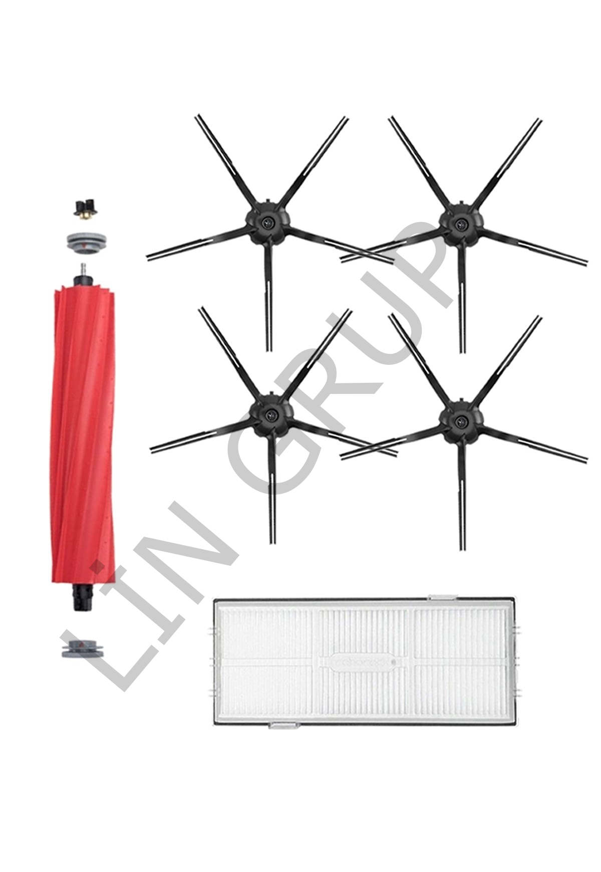 Roborock S7 MaxV Plus Robot Süpürge Uyumlu 6'lı Yedek Parça Seti