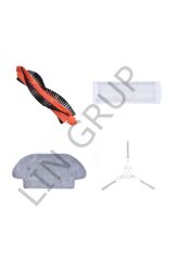 Xiaomi Mop Pro (STYTJ02YM) Robot Süpürge Uyumlu - Beyaz 4'lü Yedek Parça Seti