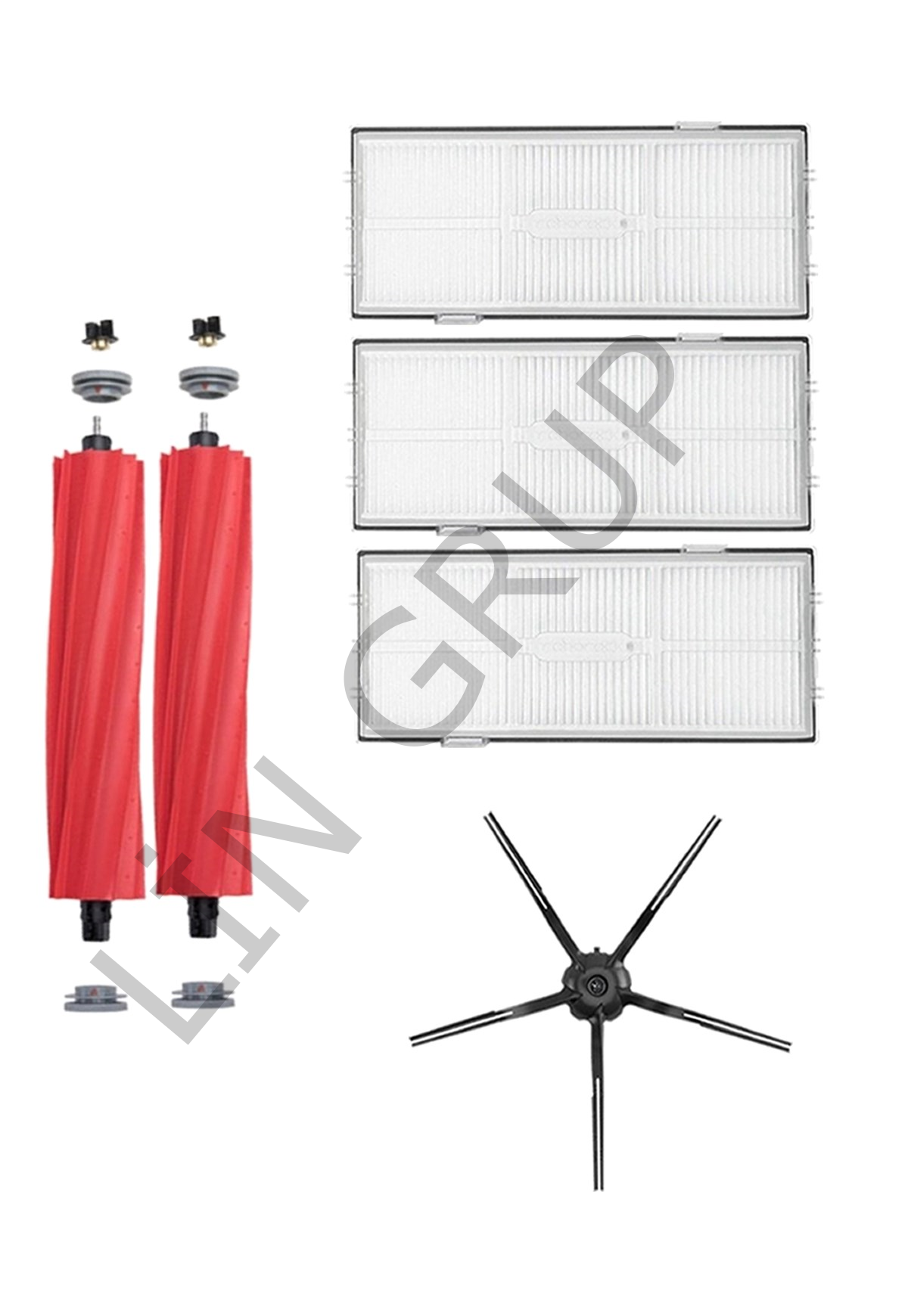 Roborock S7 MaxV Plus Robot Süpürge Uyumlu 6'lı Yedek Parça Seti