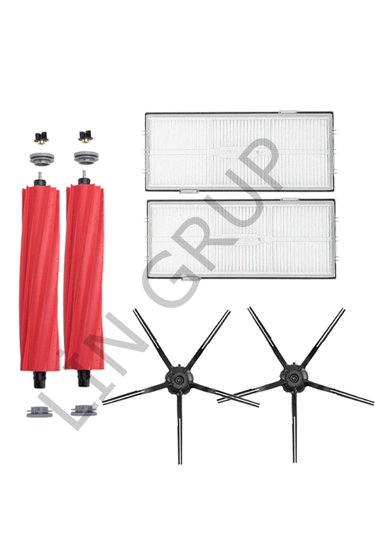 Roborock S7 MaxV Plus Robot Süpürge Uyumlu 6'lı Yedek Parça Seti