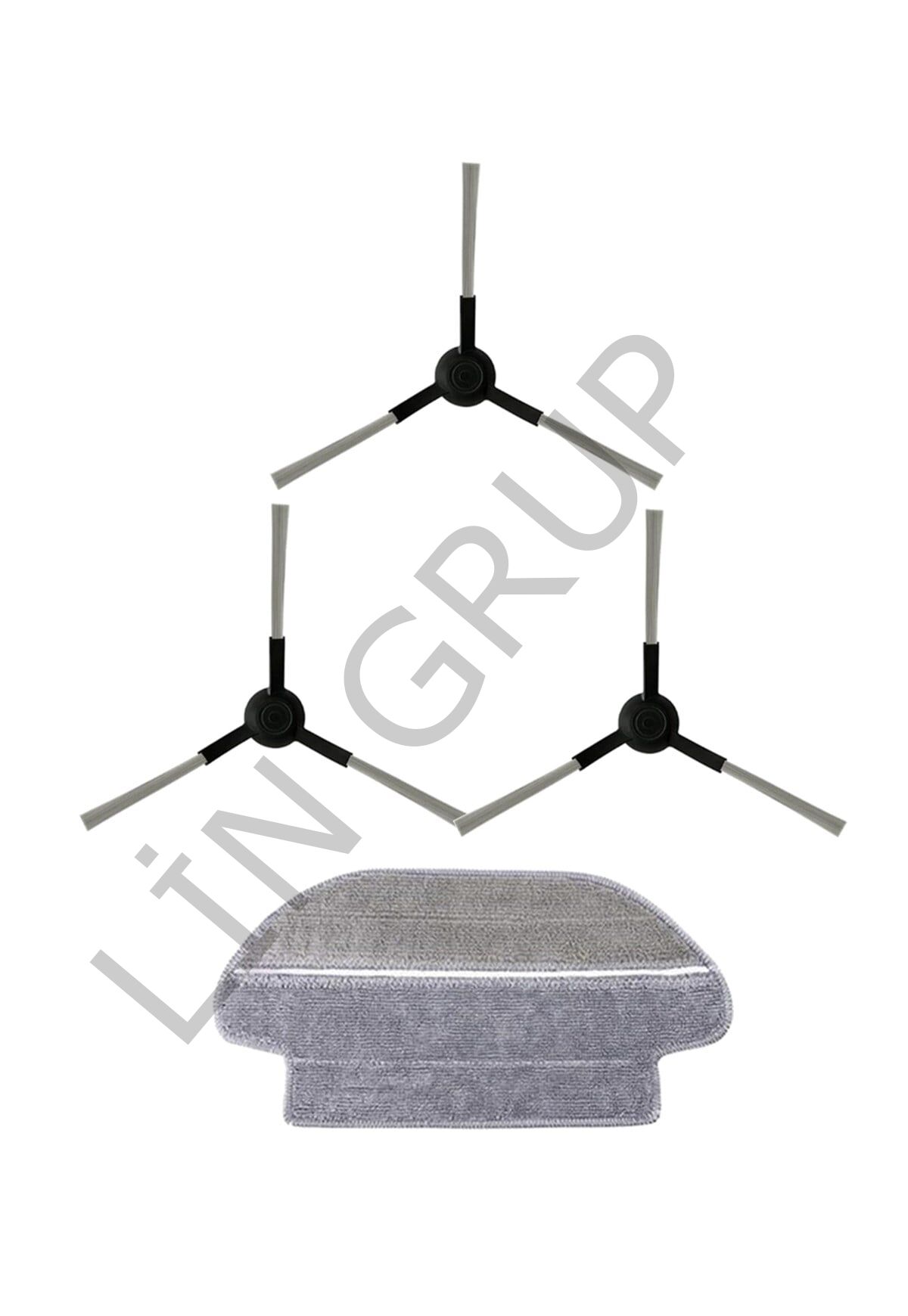 Xiaomi Mop Pro (STYTJ02YM) Robot Süpürge Uyumlu 4'lü Yedek Parça Seti