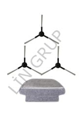 Xiaomi Mop Pro (STYTJ02YM) Robot Süpürge Uyumlu 4'lü Yedek Parça Seti