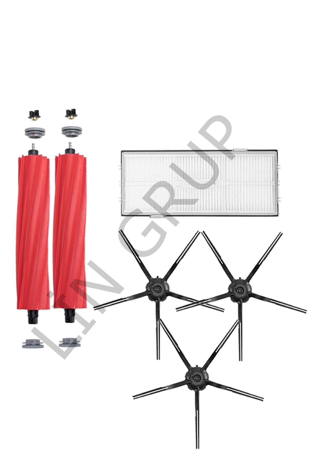 Roborock S7 MaxV Plus Robot Süpürge Uyumlu 6'lı Yedek Parça Seti