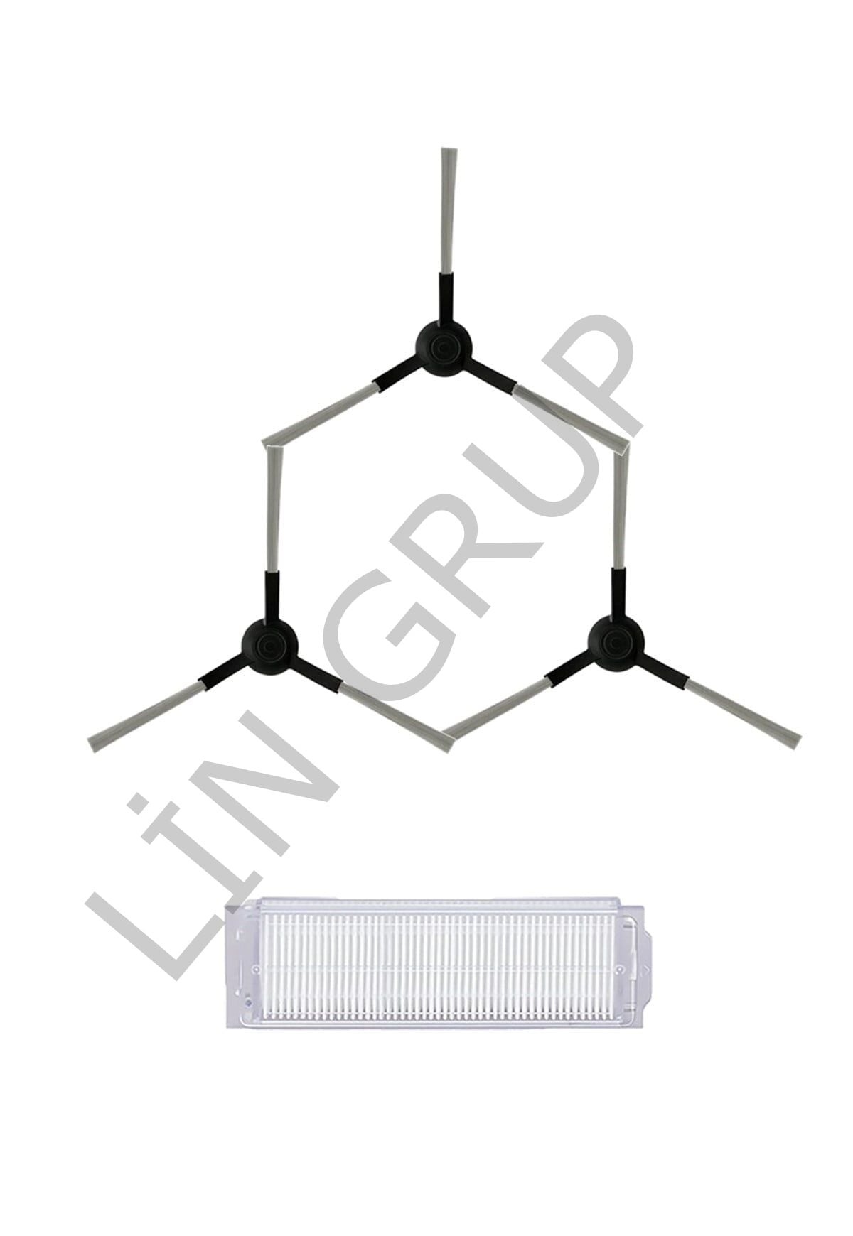 Xiaomi Mop P (STYTJ02YM) Robot Süpürge Uyumlu 4'lü Yedek Parça Seti