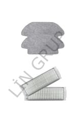 Xiaomi Vacuum Mop 2S  Robot Süpürge Uyumlu 4'lü Yedek Parça Seti