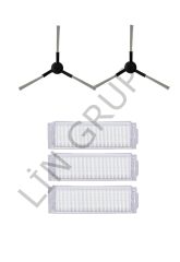 Xiaomi Mop Pro (STYTJ02YM) Robot Süpürge Uyumlu 5'li Yedek Parça Seti