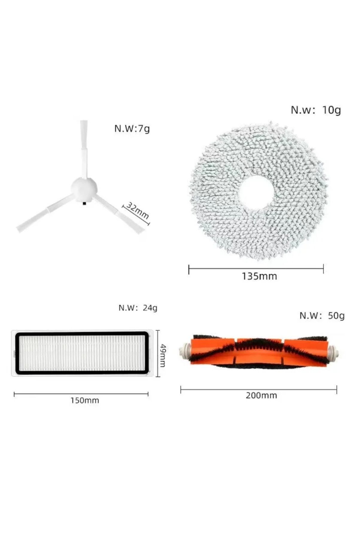 L10S Ultra X10+ B116CN B101CN filtre fırça seti