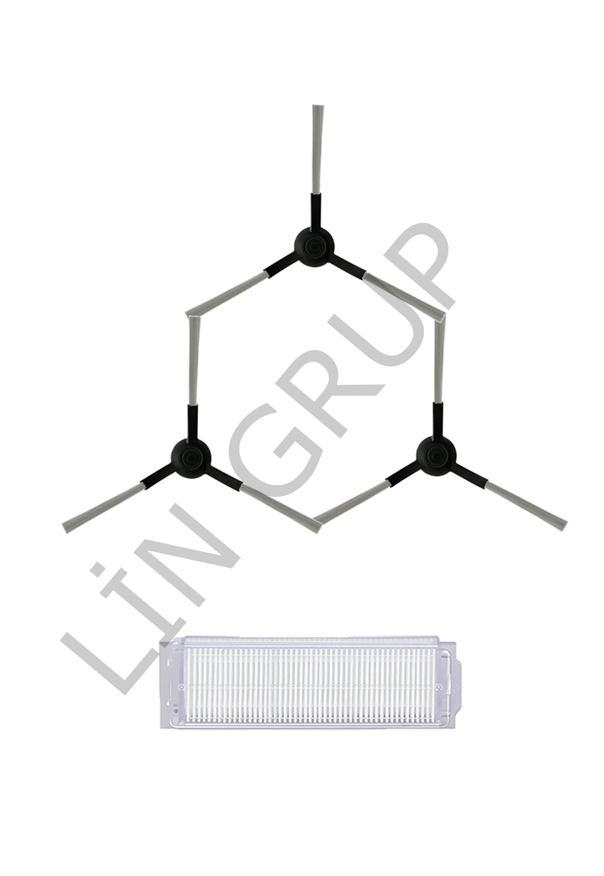 Xiaomi Vacuum Mop 2S  Robot Süpürge Uyumlu 4'lü Yedek Parça Seti