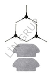 Xiaomi Mop Pro (STYTJ02YM) Robot Süpürge Uyumlu 5'li Yedek Parça Seti