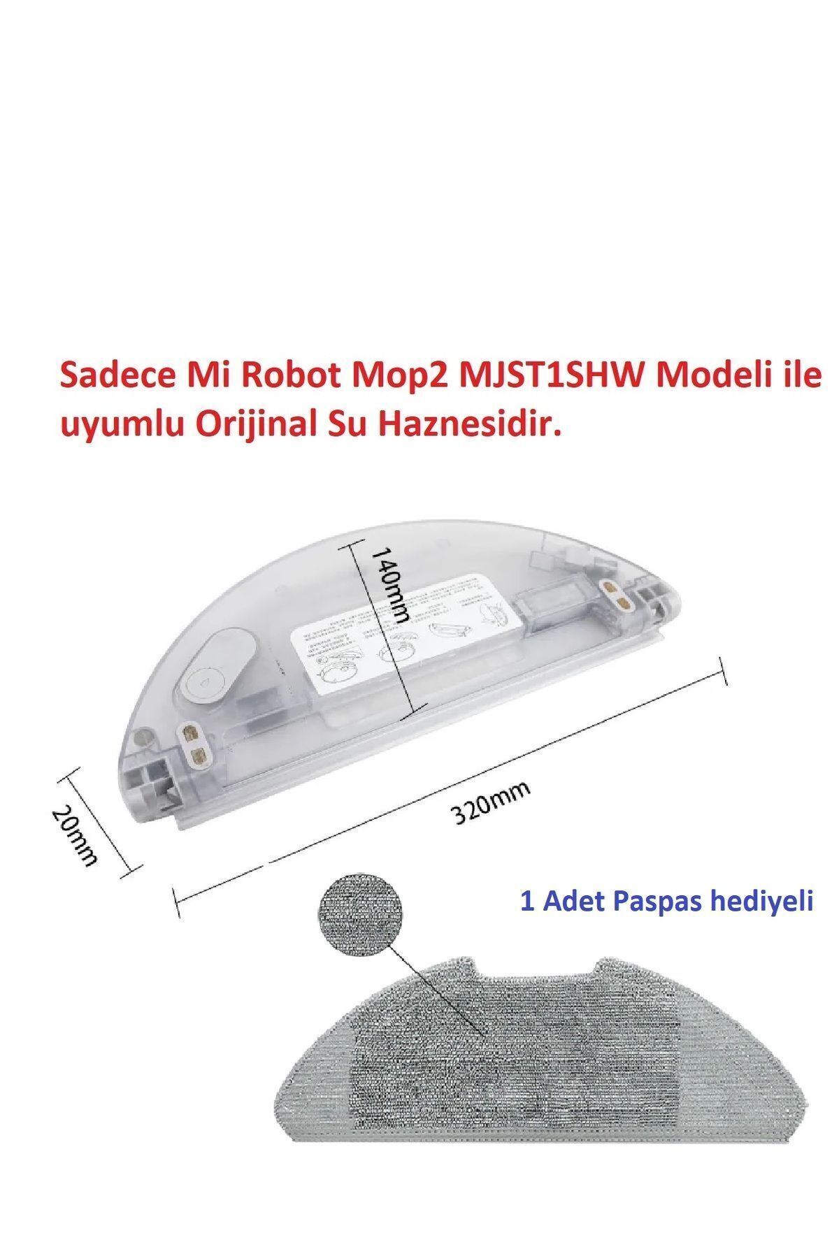 XIAOMI Mop 2 pro MJST1SHW (CDZ1SHW) Lite Su Haznesi deposu su tankı