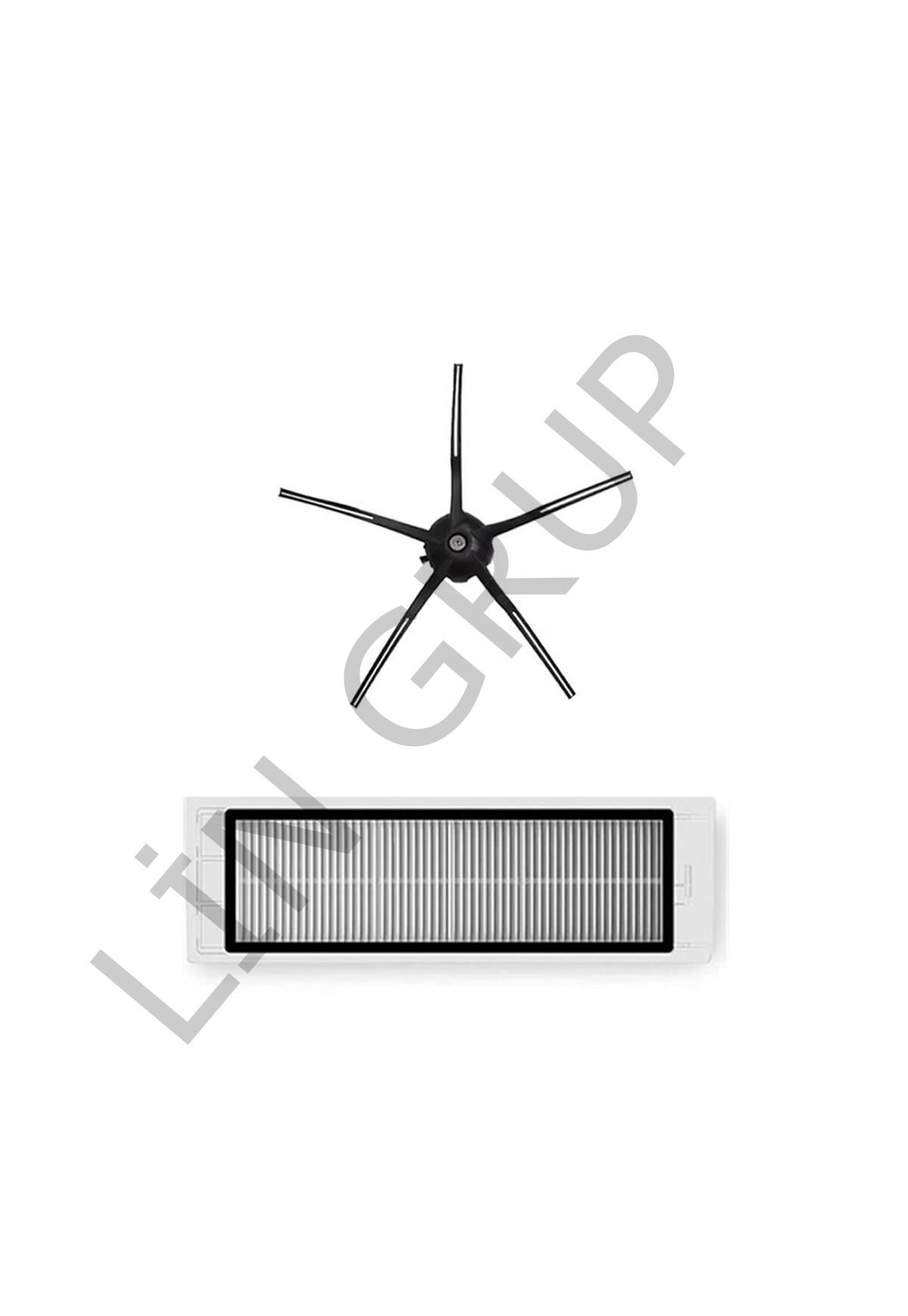 Roborock Q5 Robot Süpürge Uyumlu 2'li Yedek Parça Seti