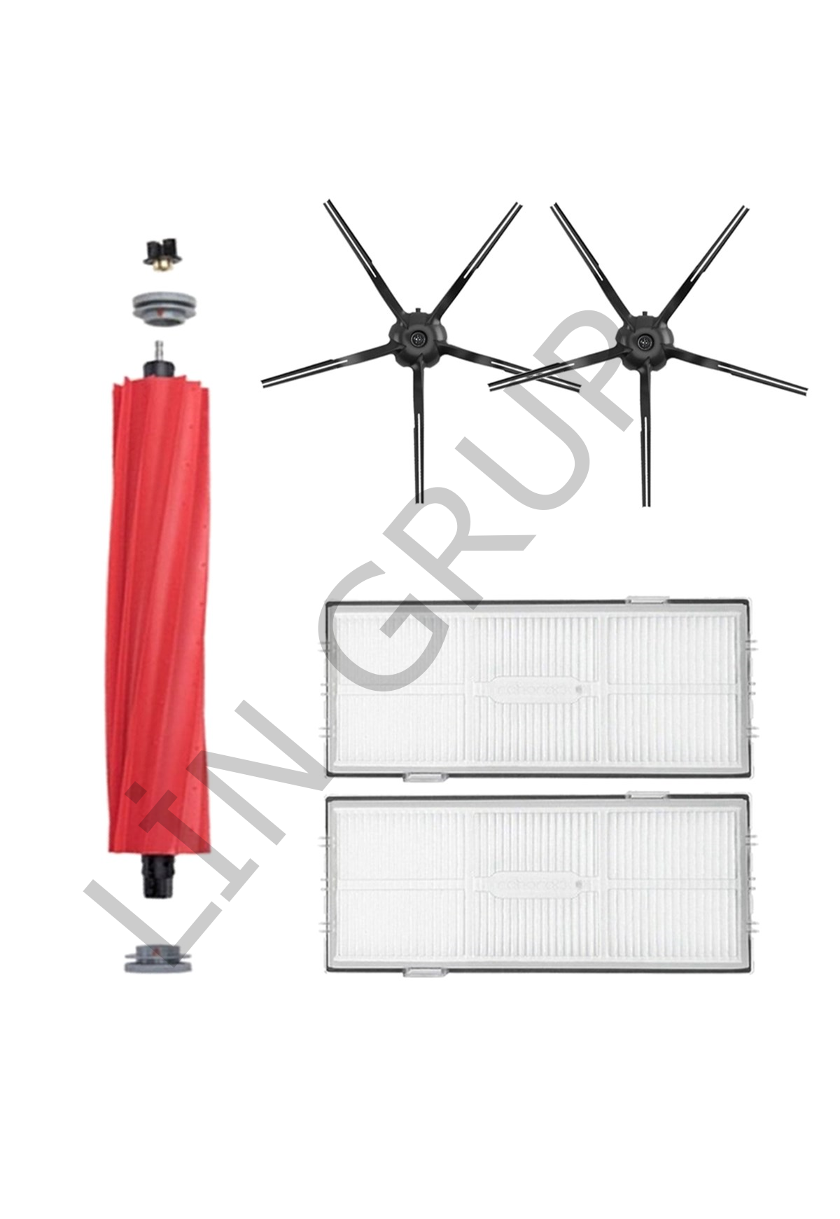 Roborock S7 Plus Robot Süpürge Uyumlu 5'li Yedek Parça Seti