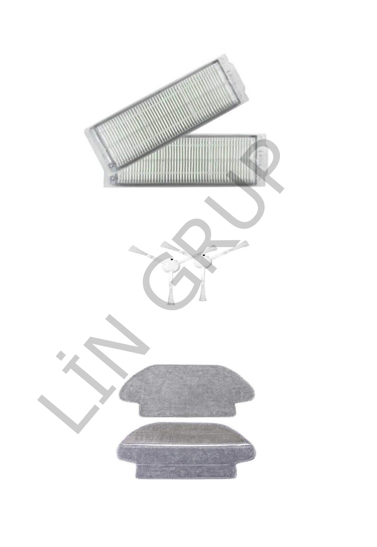 Xiaomi Mop Pro (STYTJ02YM) Robot Süpürge Uyumlu 6'lı Yedek Parça Seti